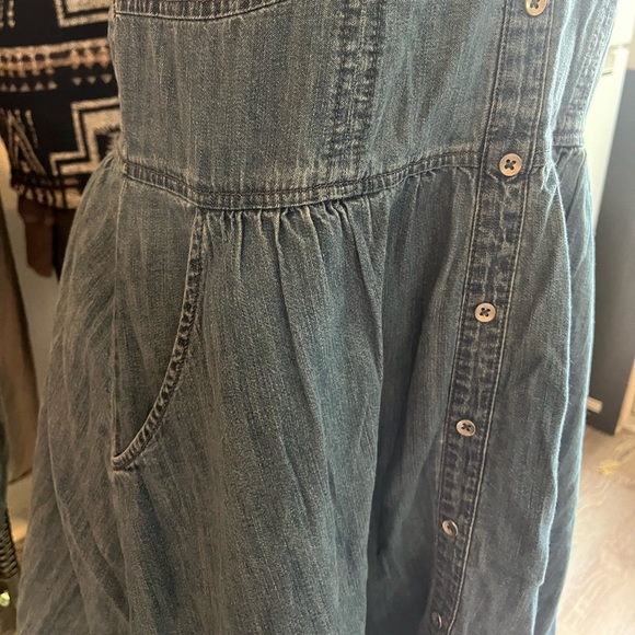 Express Blue Denim Cotton Dress size medium - Picture 3 of 7
